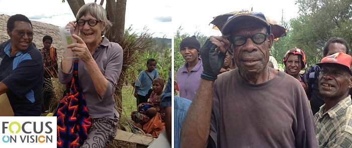 Brillen voor Papoea Nieuw-Guinea. Marlous Terwiel 