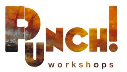 Punch Workshop van Marian Verdonk, het maken van afbeeldingen op textiel met behulp van een machine die iedereen kan bedienen. 