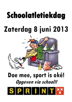 Schoolathletiekdag Sprint Breda 