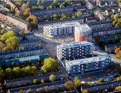 Binnenkort (dec 2013) worden de eerste nieuwe winkels opgeleverd op het Dr Struyckenplein in Heuvel, Breda