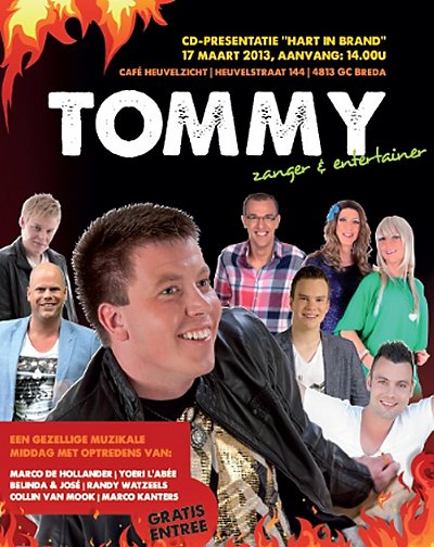 Tommy Lips Heuvelzicht CD presentatie hart in brand