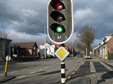 Verkeersregelinstallatie in de Mastbosstraat Breda