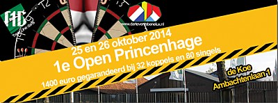 Op 25 en 26 oktober organiseert Dart Events Benelux van Richard Wirken i.s.m. Gemeenschapshuis de Koe voor de eerste keer het OPEN PRINCENHAGE DARTTOERNOOI. 