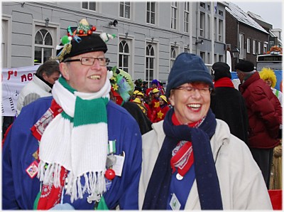 Piet Dekkers en echtgenote Gré tijdens de carnaval van 2010. Piet was een onvermoeibaar promotor van Princenhage en zette zich vol in voor het dorp. Hij ontviel ons helaas al in augustus 2014.